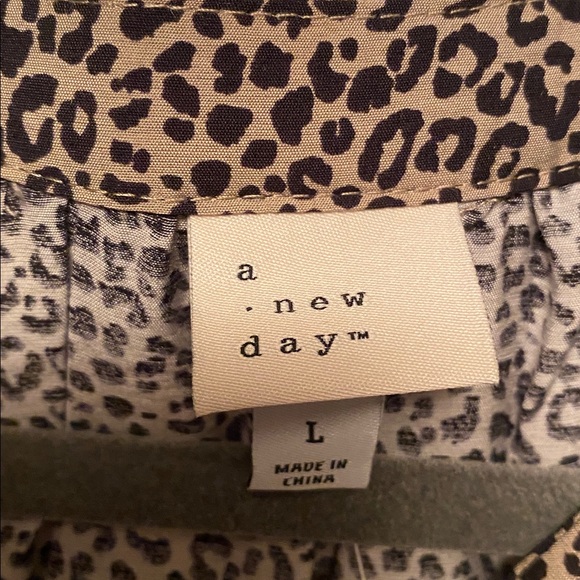 A New Day Leopard Print High Low Dress…size L - Picture 5 of 7